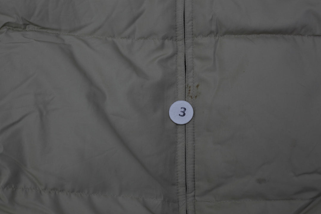 Vintage Mens Polo Ralph Lauren Puffer Jacket Beige Down Fill