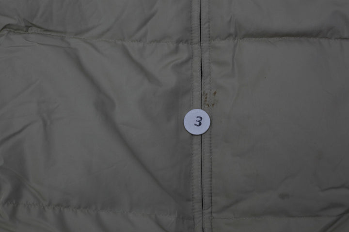 Vintage Mens Polo Ralph Lauren Puffer Jacket Beige Down Fill