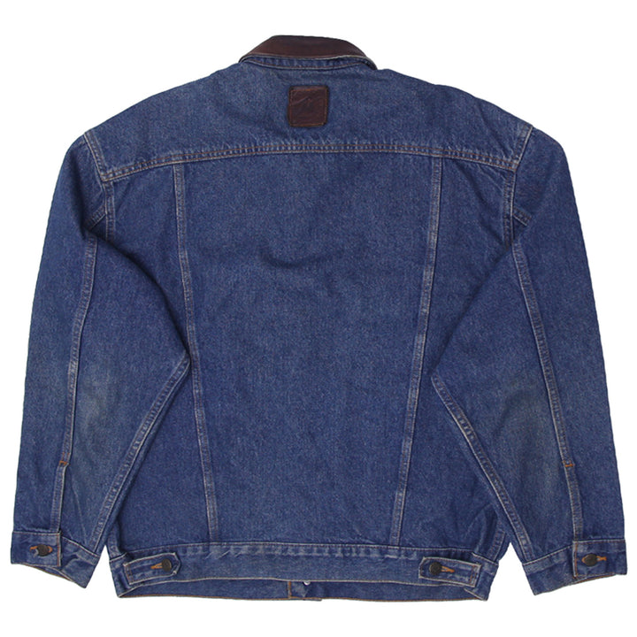 Vintage Marlboro Country Store Leather Collar Denim Jacket - Fashion Rerun Vintage Migration_Jacket