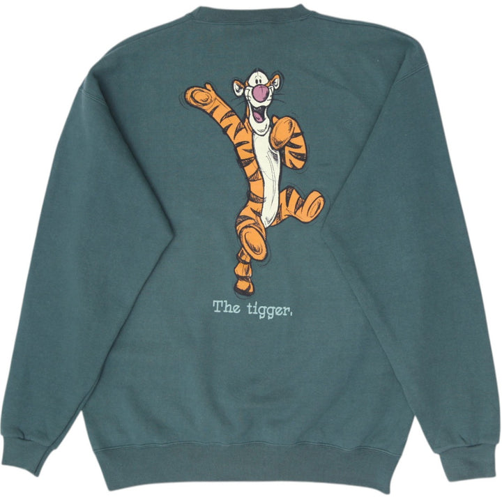 Vintage 90s Disney Mickey Inc Tigger Crewneck Sweatshirt Made in USA Size L