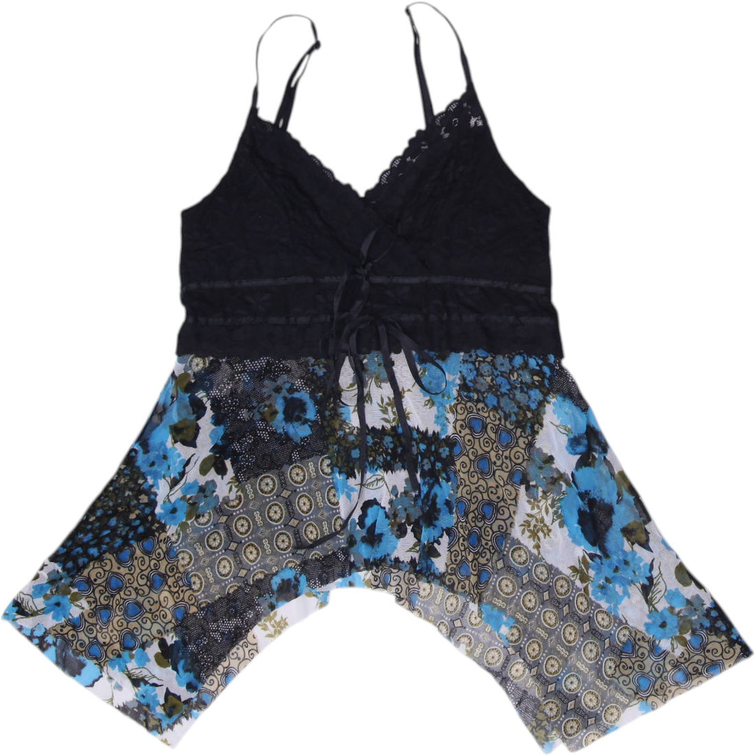 Y2K Ladies Jus d'Orange Lace Cami Top French Designer Goth