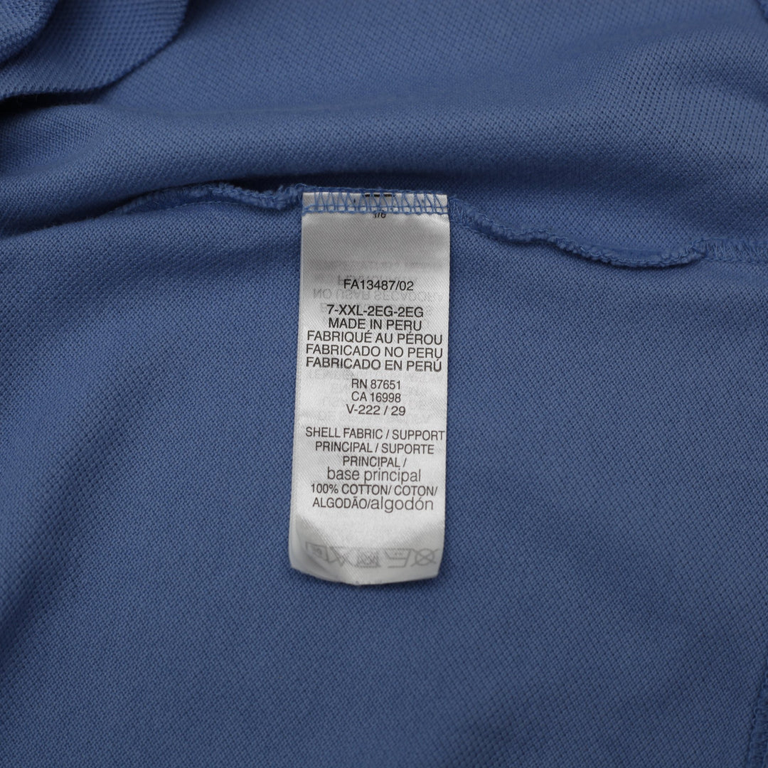 Mens Lacoste Classic Fit Polo Blue Cotton Short Sleeve T-Shirt