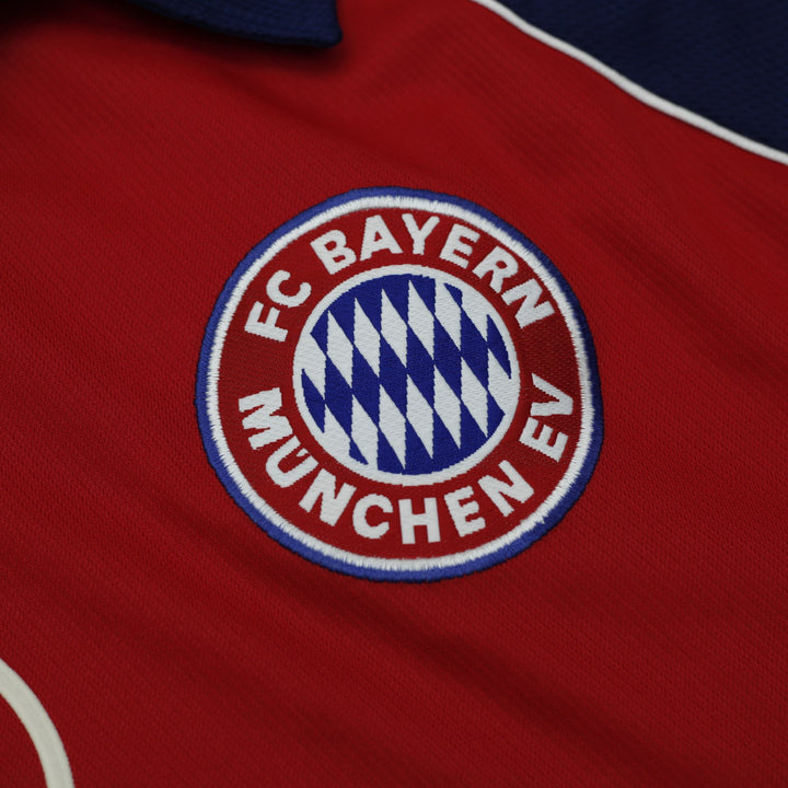 Vintage Mens 90s Adidas FC Bayern Munich Jersey Red Soccer Logo Opel