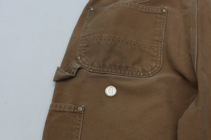 Mens B01 BRN Loose Original Fit Double Knee Carhartt Pants