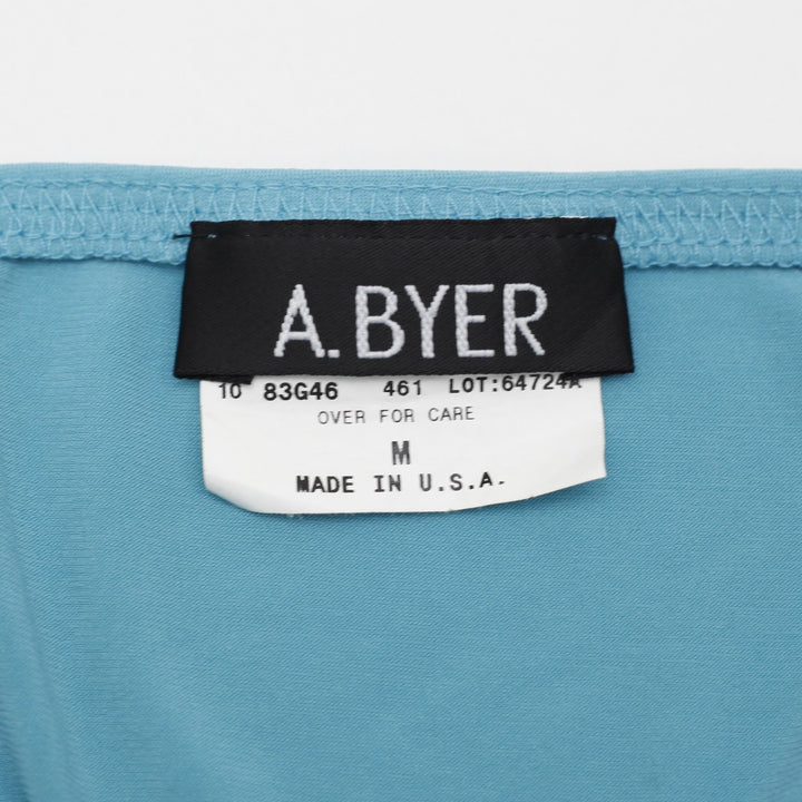 Y2K Ladies A. Byer Cowl Neck Halter Top Size M Made in USA