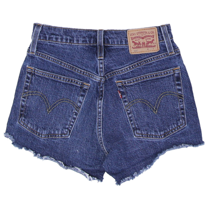 Ladies Levi's Waterless 501 Button Fly Denim Shorts