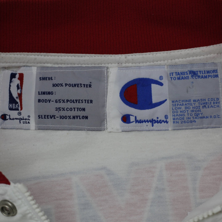Vintage Champion NBA Philadelphia 76ERS Warm Up Jacket Size LARGE | Migration_Jackets - Back View | Fashion Rerun