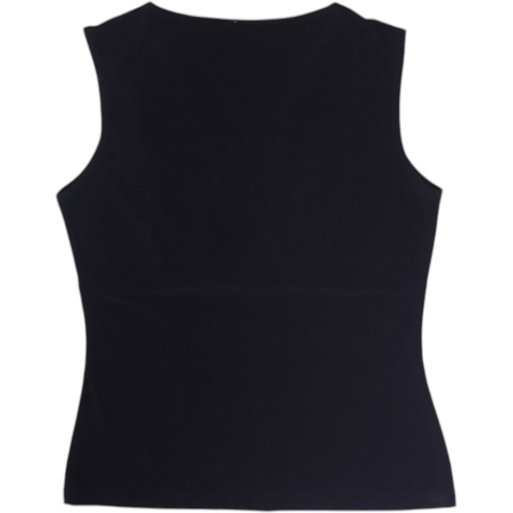 Y2K Ladies Vohl Petite Sleeveless Top Black Pink