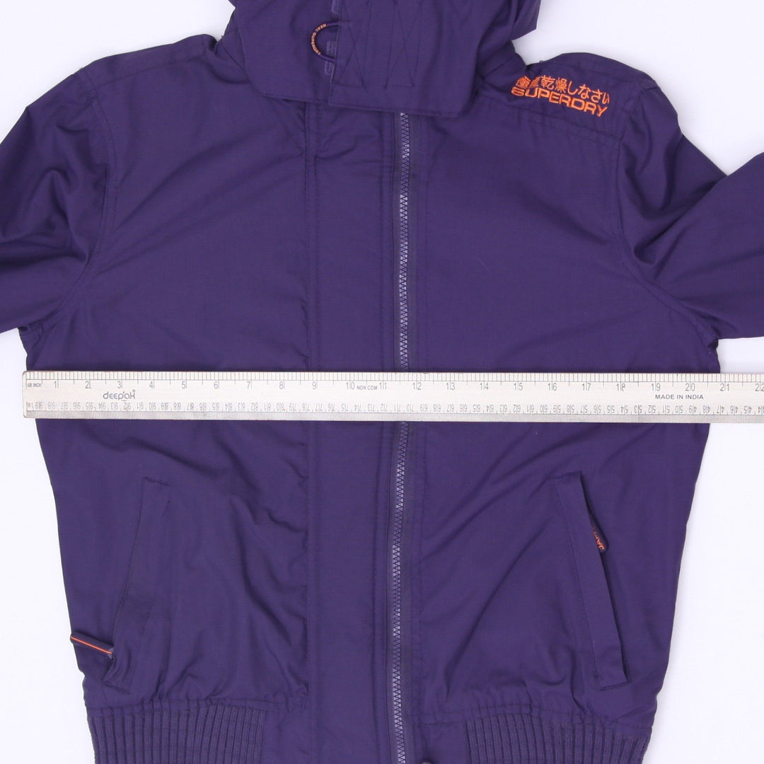 Ladies Superdry Windbomber Ripstop Hooded Bomber Jacket Size L