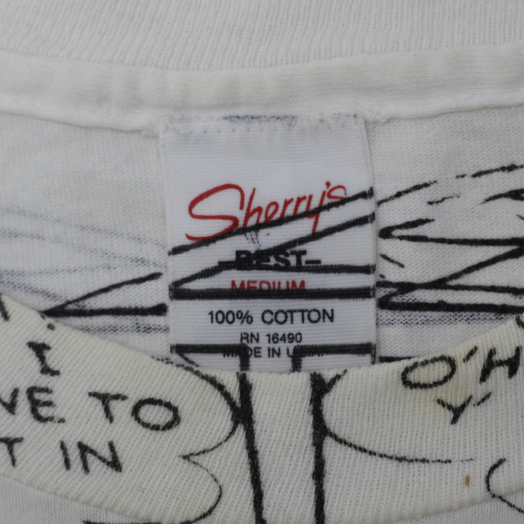 Vintage Mickey Mouse Comic Strip AOP T-Shirt Sherry's Tag USA Made Medium