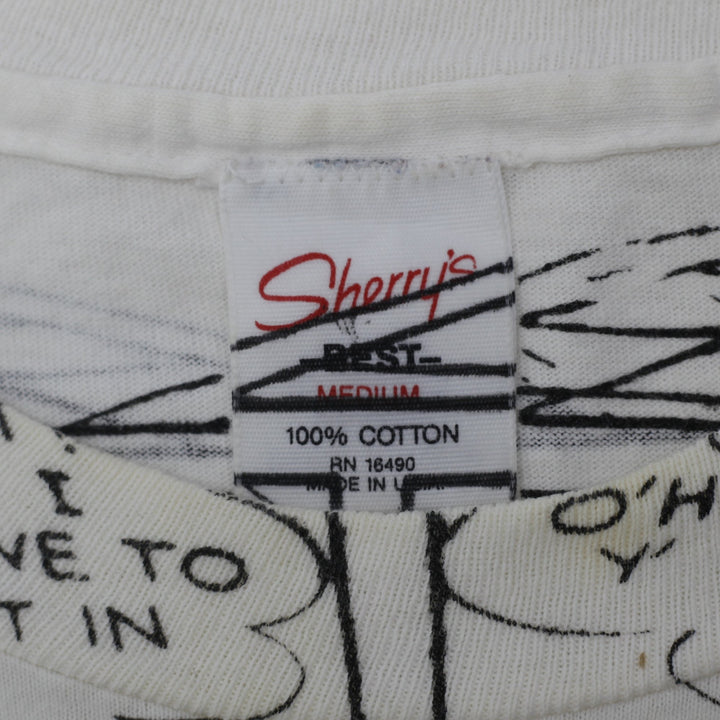 Vintage Mickey Mouse Comic Strip AOP T-Shirt Sherry's Tag USA Made Medium