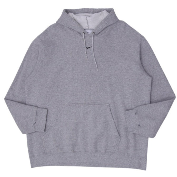 Vintage Embroidered Nike Center Swoosh Gray Pullover Hoodie XXL | Migration_Hoodies | Fashion Rerun