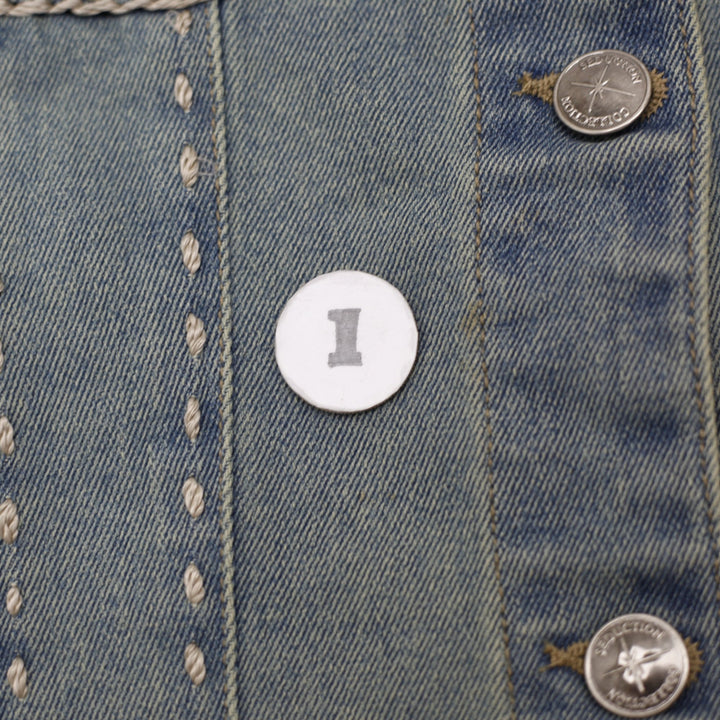 Crochet Detail Denim Jacket Size S | Migration_Jackets - View 9 | Fashion Rerun