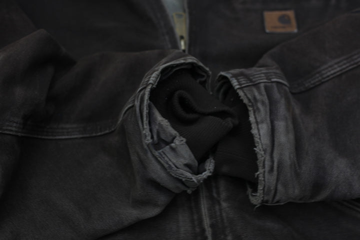 Mens Carhartt J141 DKB Sherpa Fleece Lined Workwear Hooded Jacket