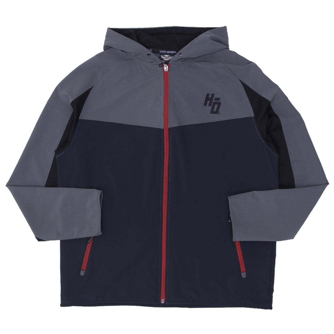 Mens Harley Davidson Full Zip Hoodie - Fashion Rerun Vintage Migration_Sweaters