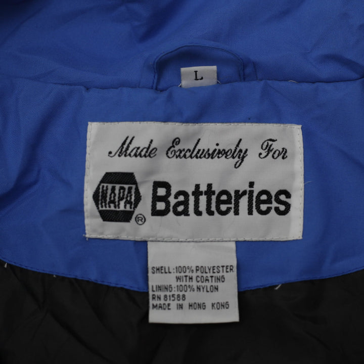 Vintage Nascar Jacket Mens Large Gray Napa Batteries Motor Racing Cup Apparel L | Migration_Jackets - Back Vi | Fashion Rerun