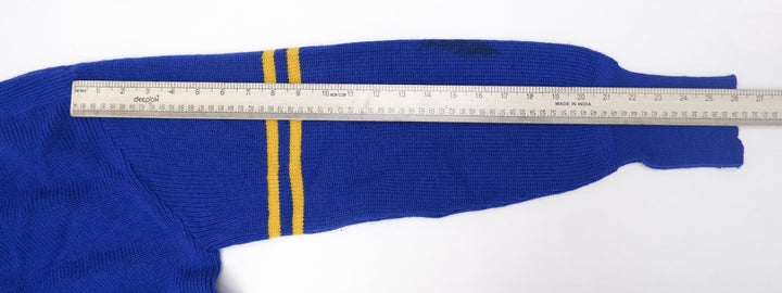 Vintage Mens Pride of the West Cardigan Blue Applique Varsity Patch