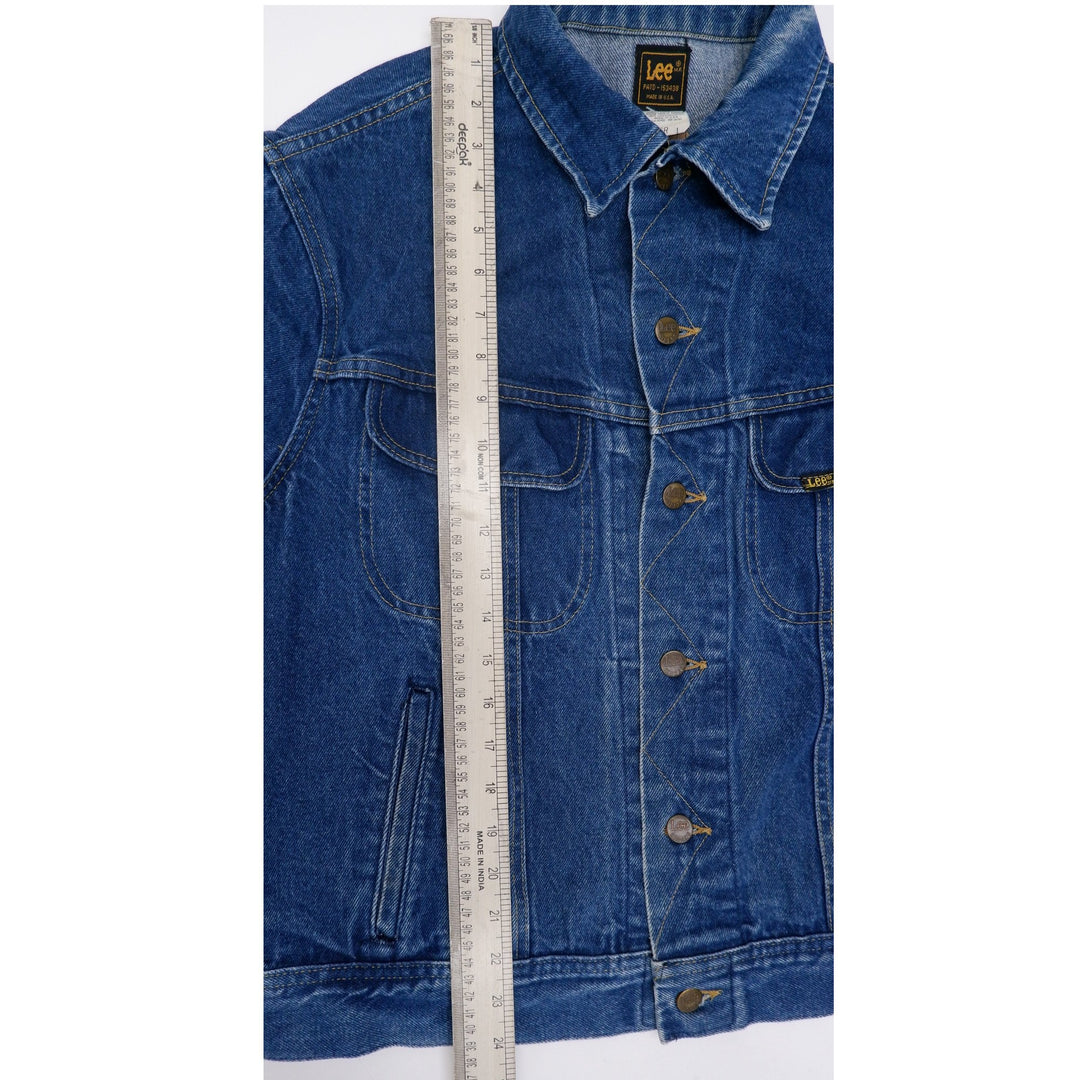 Vintage Mens Lee Riders Denim Trucker Jacket Dark Wash
