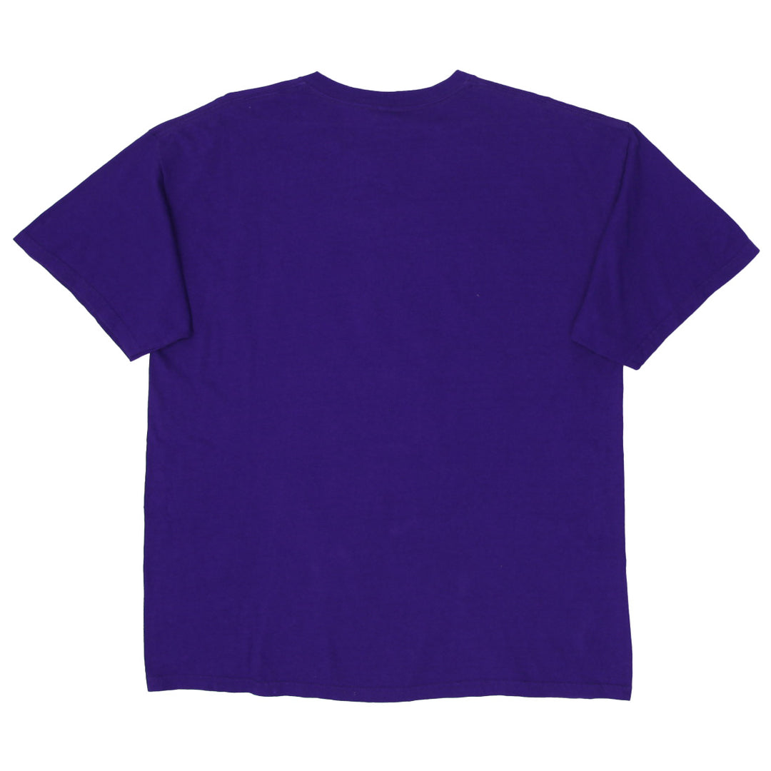 Mens Purple Skull And Wings Graphic T-Shirt