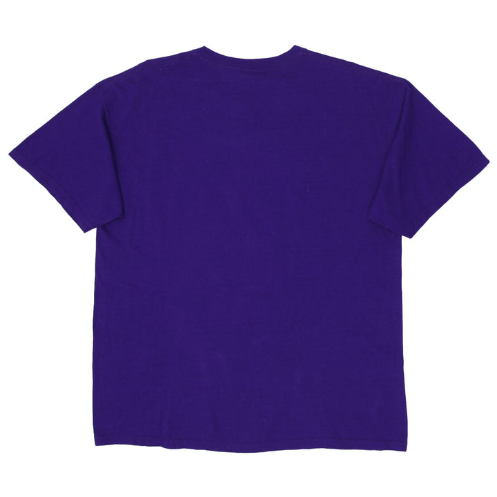 Mens Purple Skull And Wings Graphic T-Shirt