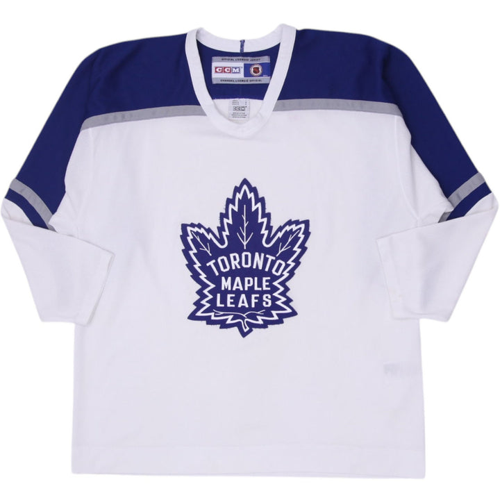 Vintage CCM White Blue Toronto Maple Leafs Hockey Jersey L NHL | Migration_Jerseys | Fashion Rerun