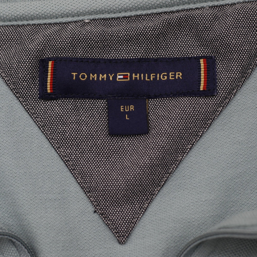 Mens Tommy Hilfiger Quarter-Zip Polo T-Shirt Size L