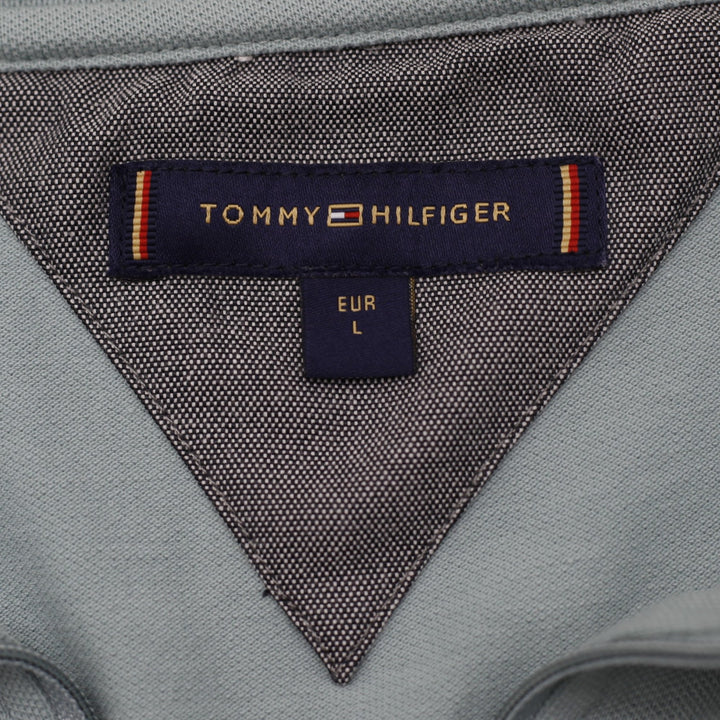 Mens Tommy Hilfiger Quarter-Zip Polo T-Shirt Size L