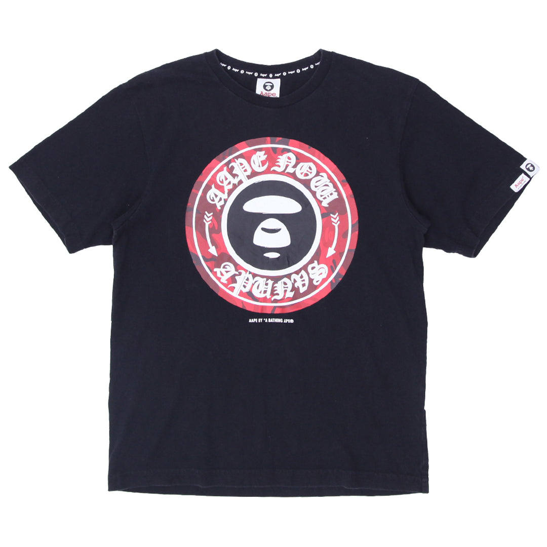 Mens Aape by Bathing Ape Graphic T-Shirt Black - Fashion Rerun Vintage Migration_T-Shirt