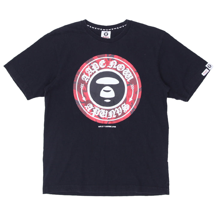 Mens Aape by Bathing Ape Graphic T-Shirt Black - Fashion Rerun Vintage Migration_T-Shirt