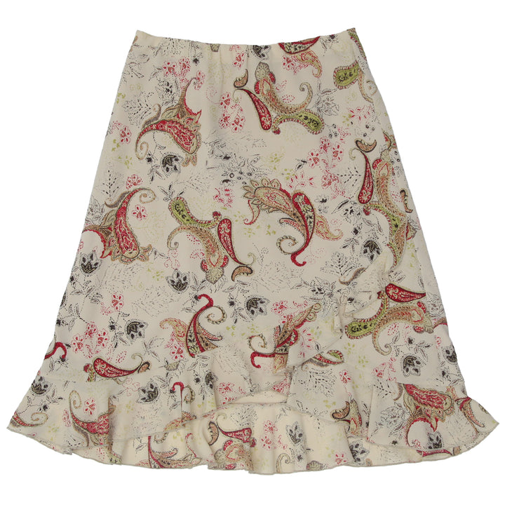 Y2K Cleo Petites Paisley Print Ruffle Skirt - Fashion Rerun Vintage Migration_Skirt
