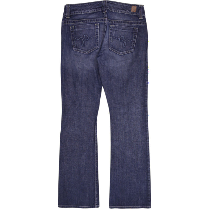 Y2K Ladies Guess Daredevil Bootcut Low Rise Denim Jeans Size 27