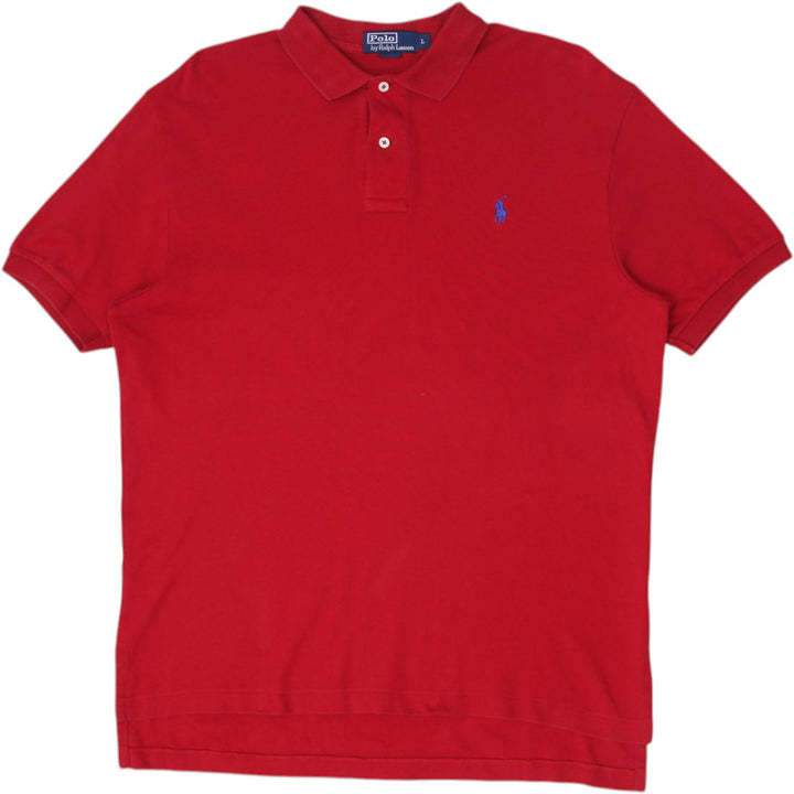 Mens Ralph Lauren Polo Red Cotton Short Sleeve Embroidered T-Shirt