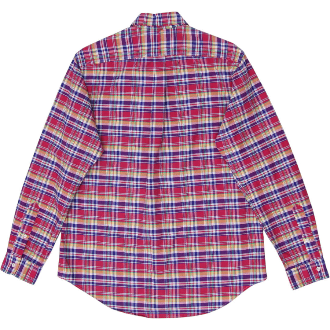 Mens Ralph Lauren Plaid Button-Down Shirt Size L