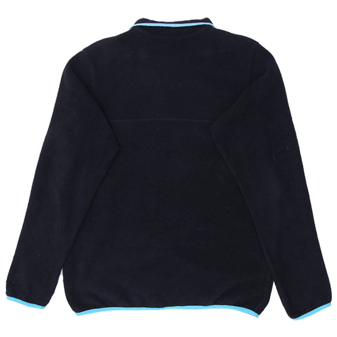 Ladies Patagonia Synchilla Snap T Black Fleece Pullover - Fashion Rerun Vintage Migration_Sweaters