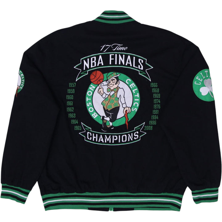 Mens JH Design 17 Time NBA Finals Boston Celtics Reversible Full Zip Jacket