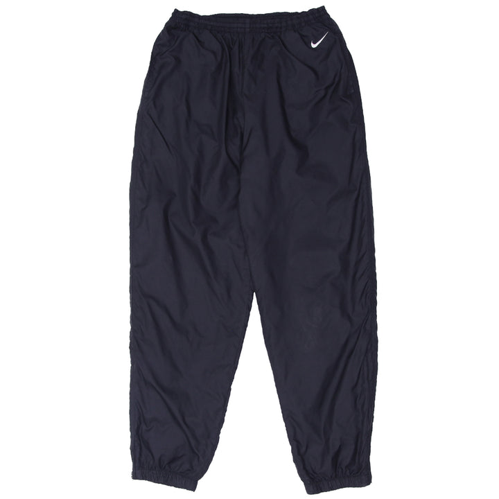 90's Vintage Nike Swoosh Embroidered Mesh Lined Nylon Track Pants Black L - Fashion Rerun Vintage Migration_Pants