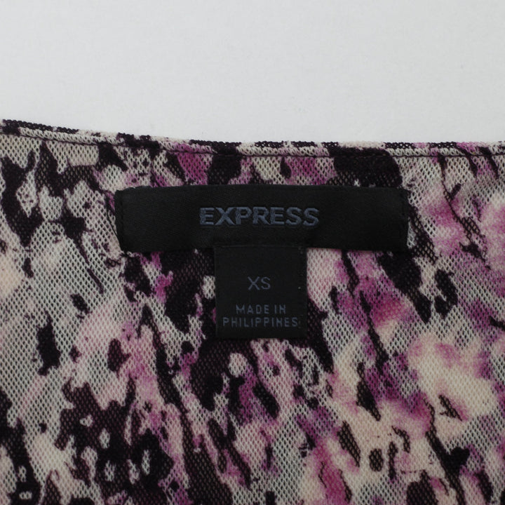 Y2K Ladies Express Twist Front V-Neck Tank Top Size XS
