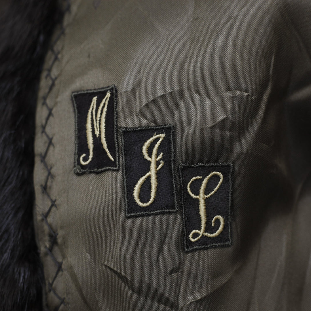 80's Mink Fur Monogramme | Migration_Fur Antiques - Detail View | Fashion Rerun