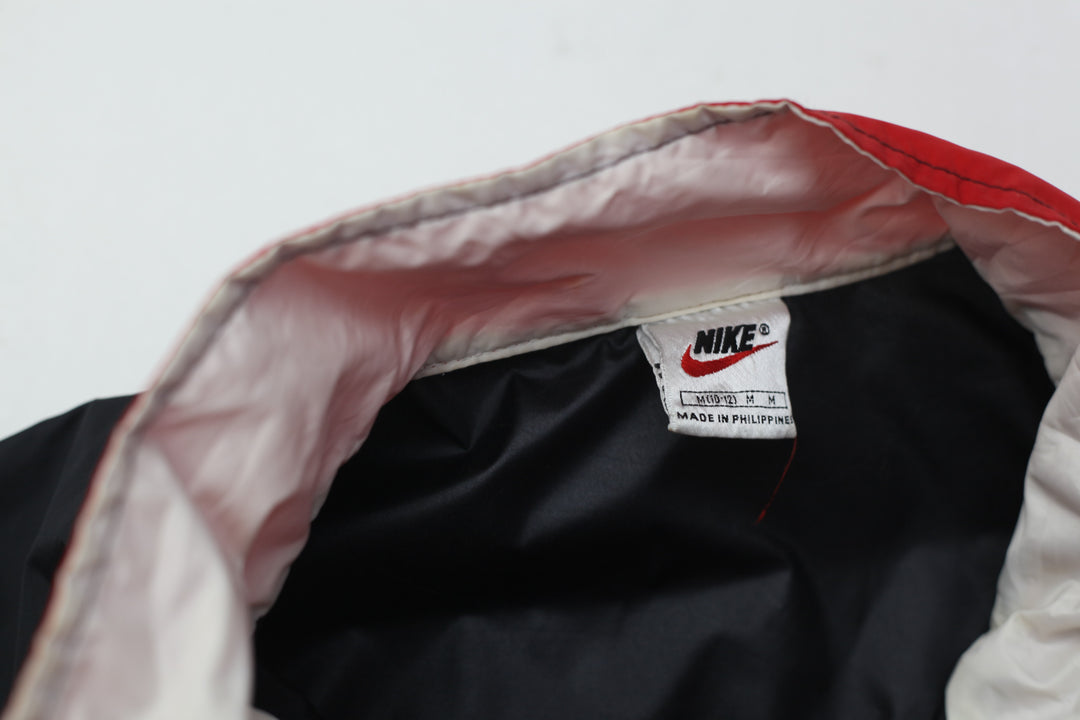 Vintage Ladies 90s Nike Embroiderd Swoosh Zip Up Windbreaker Jacket