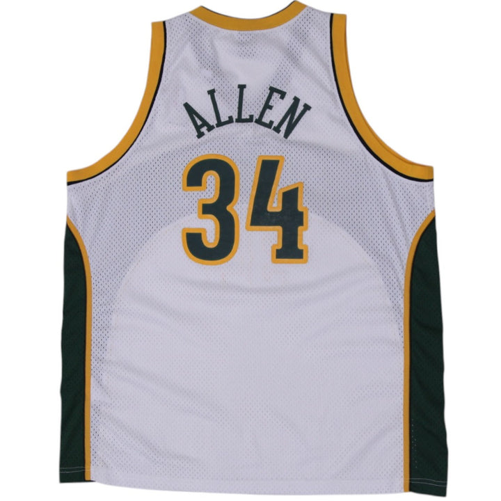 Vintage Nike NBA Sonics #34 Allen Basketball Mesh Jersey XXL | Migration_Jerseys - Side View | Fashion Rerun