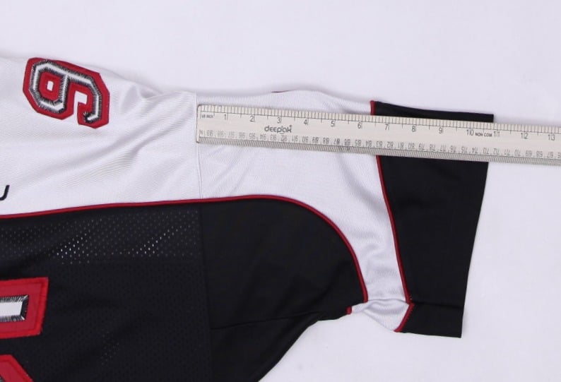 Vintage 90s FUBU 05 Football Jersey Hip Hop Rap White Black All State Heavy XXL | Migration_Jerseys - View 8 | Fashion Rerun