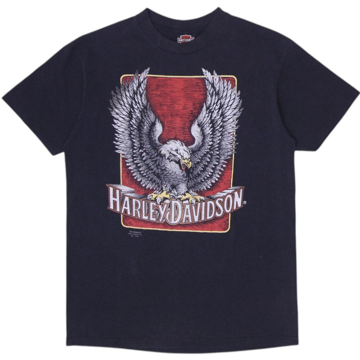 Vintage 1991 Vintage Harley Davidson 3D Emblem T-shirt Size L