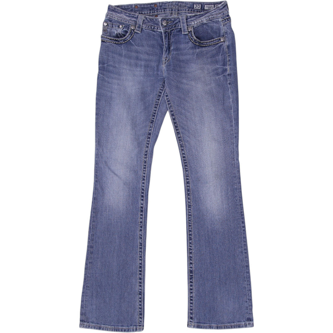 Y2K Ladies Embellished Bootcut Washed Blue Denim Jeans Size 30 | Migration_Jeans & Pants | Fashion Rerun