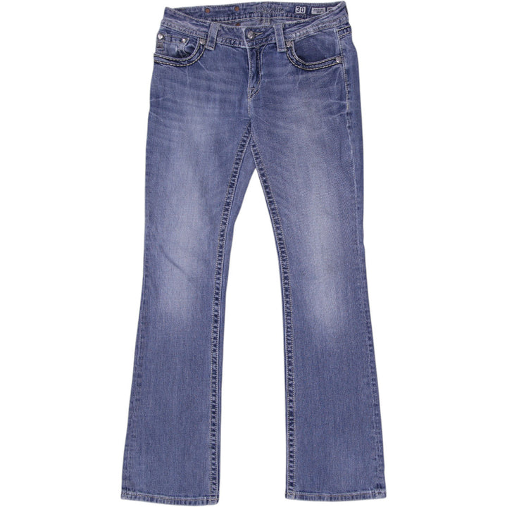 Y2K Ladies Embellished Bootcut Washed Blue Denim Jeans Size 30 | Migration_Jeans & Pants | Fashion Rerun