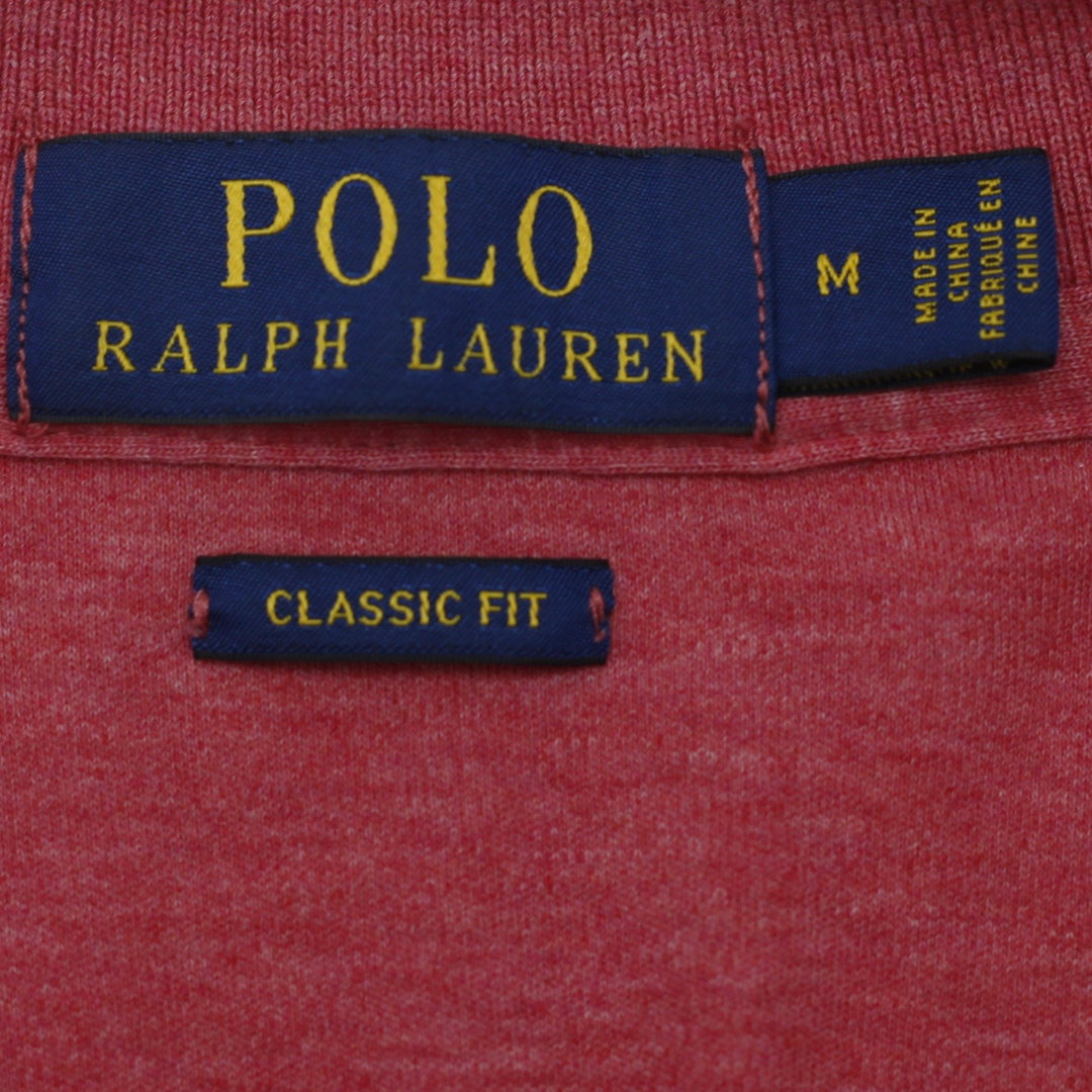 Mens Polo Ralph Lauren Classic Fit Polo T-Shirt Heathered Pink Size M
