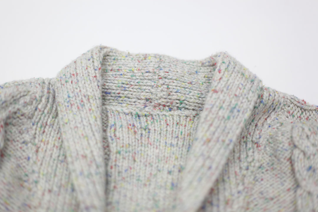 Vintage Cable Knitted Sweater Cardigan Ladies