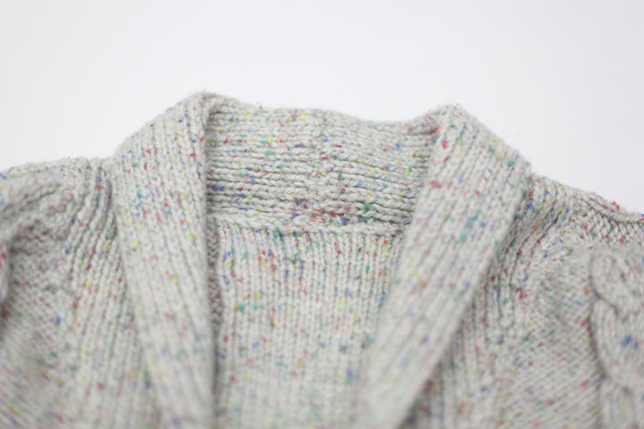 Vintage Cable Knitted Sweater Cardigan Ladies