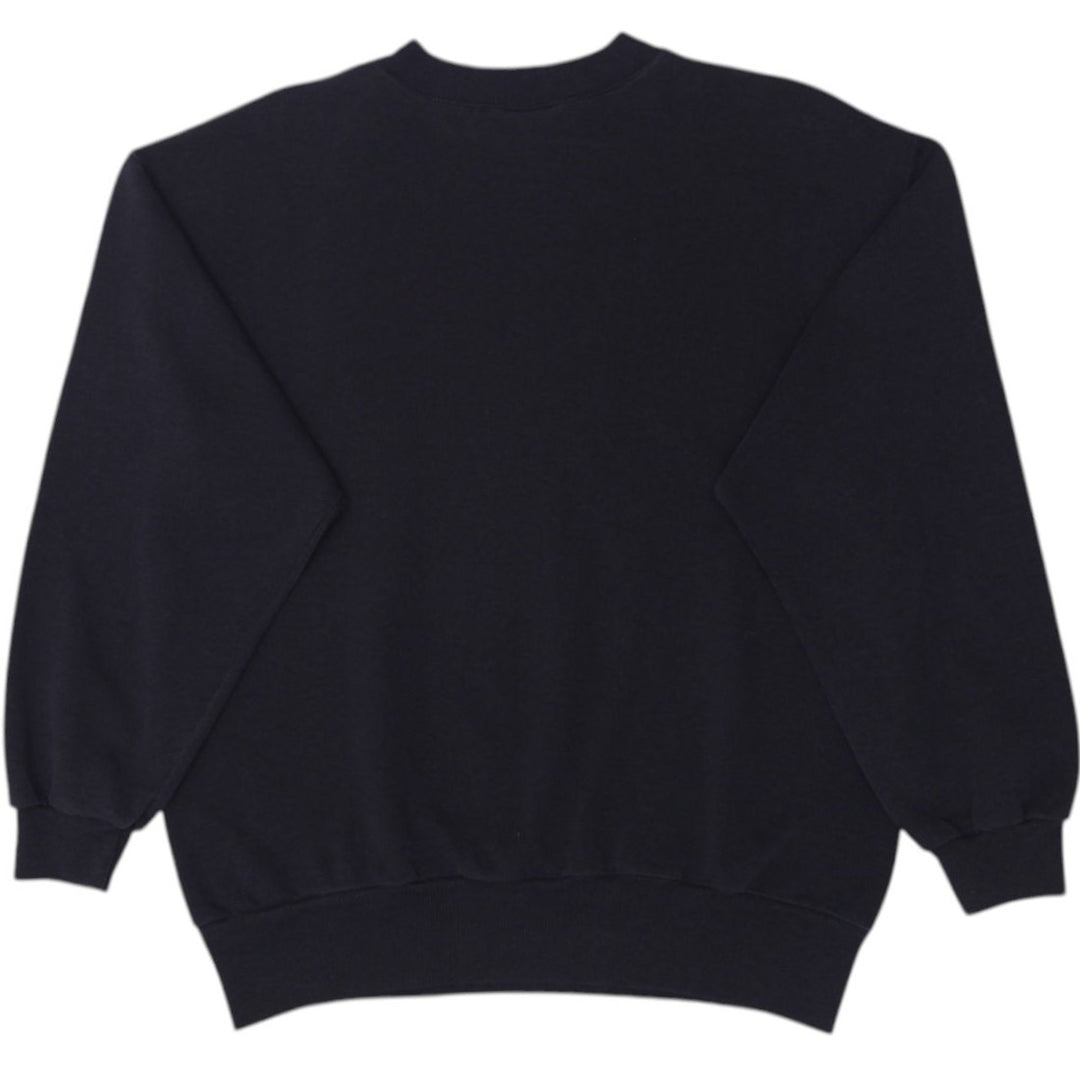 Vintage 1990s Chicago White Sox MLB Black Crewneck Sweatshirt Size M | Migration_Sweatshirt - Side View | Fashion Rerun