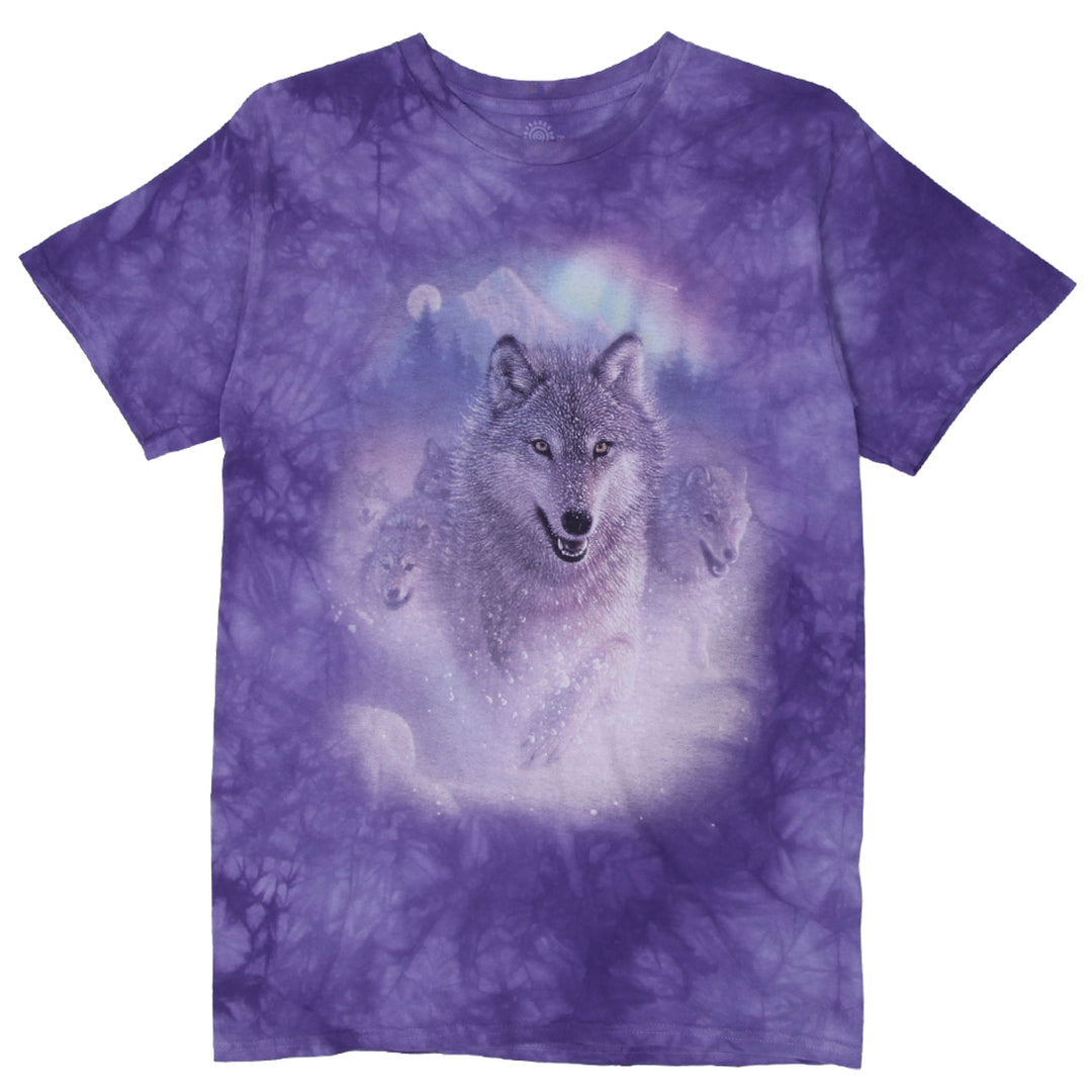 Mens The Mountain Wolves Purple Tie Dye T-Shirt - Fashion Rerun Vintage Migration_T-Shirt