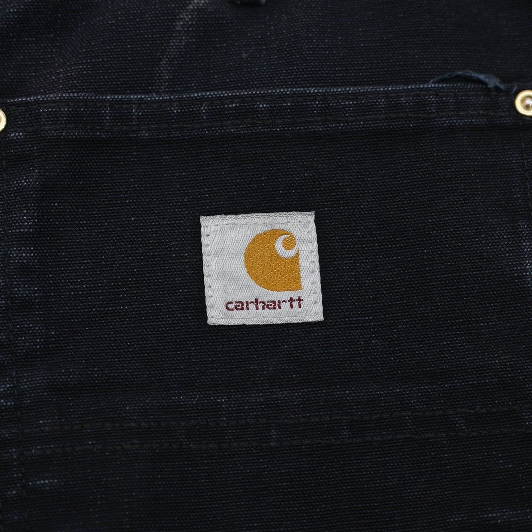 Mens Carhartt B01 Black Double Knee Pants Size 34x32